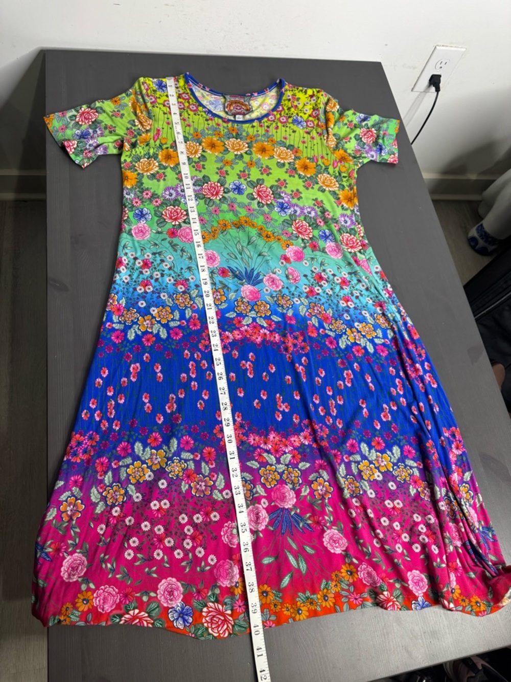 Johnny Was Rainbow Field Swing Dress - Picture 7 of 7